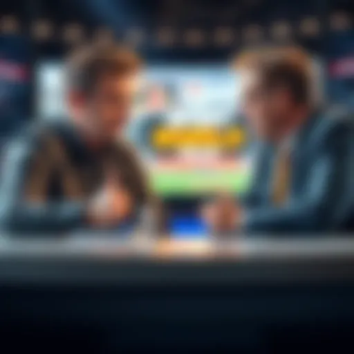 Scott Ferrell and Mike Carver discussing sports on SportsGrid TV