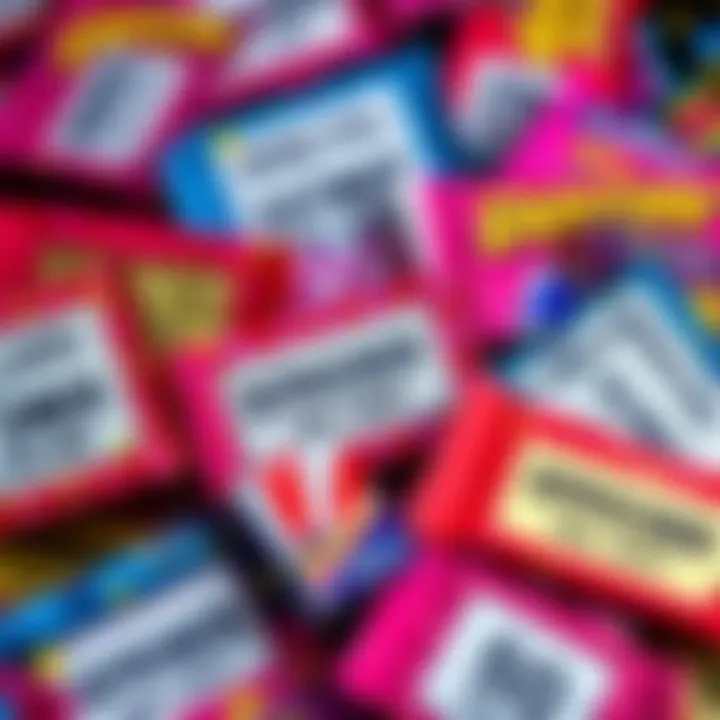 A collection of Scratchers showing their expiration dates clearly marked