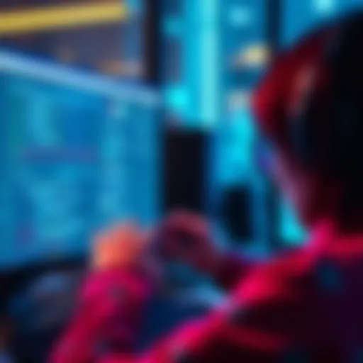 A person looking at a computer screen while searching for information about Affiliate miku777 on Stake