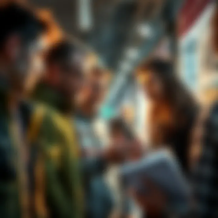 Community members discussing and searching for the identity of the morning Parlay poster