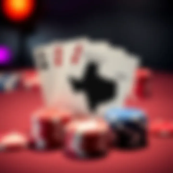 A graphic showing playing cards and chips with a spotlight on the usernames RAFFAELLO and RAFA, emphasizing the search for a Texas player.