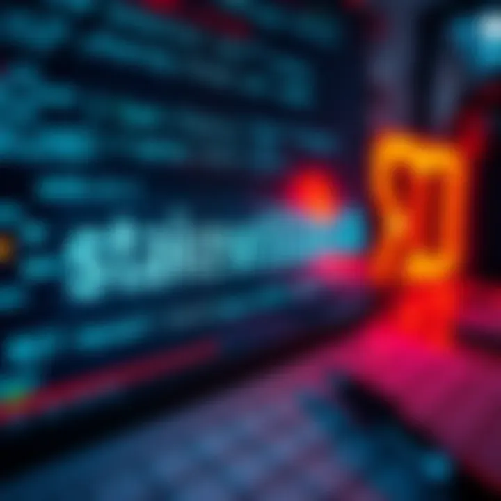 A close-up of a computer screen displaying the mysterious code stakeuswilribs0dpqnd with analytical notes written beside it.