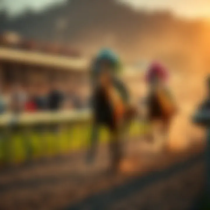 Seismic Beauty crossing the finish line in the grade one Clement Hirsch at Del Mar with a crowd cheering.