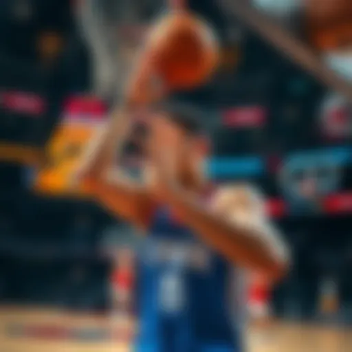 Sengun struggling to grab a rebound during a basketball game, showing disappointment