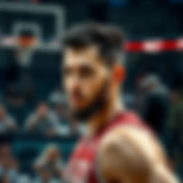 Shai focused during a game, with fans cheering in the background