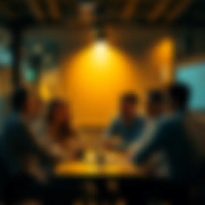 A group of people sitting together, discussing and sharing stories about their greatest achievements