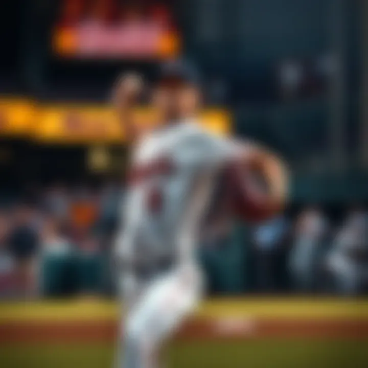 Shohei Ohtani pitching during a baseball game, with focus on his unique delivery and intense concentration