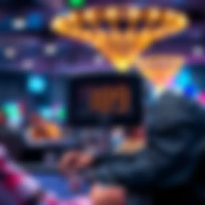 A player at the WSOP Main Event looks at a shot clock while considering their poker move, showing the urgency of the game.