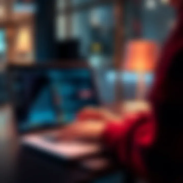 A person browsing online for the best signup codes for DK deals on a laptop