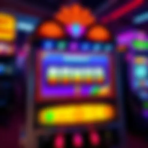 A colorful slot machine displaying the Buy Bonus option, attracting players with vibrant symbols and graphics.