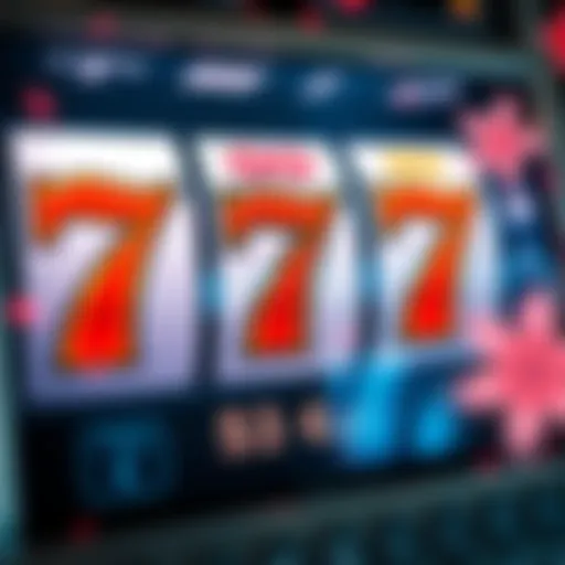 Close-up of a slot machine screen showing the Triple Double 7's with a winning amount of 560 euros