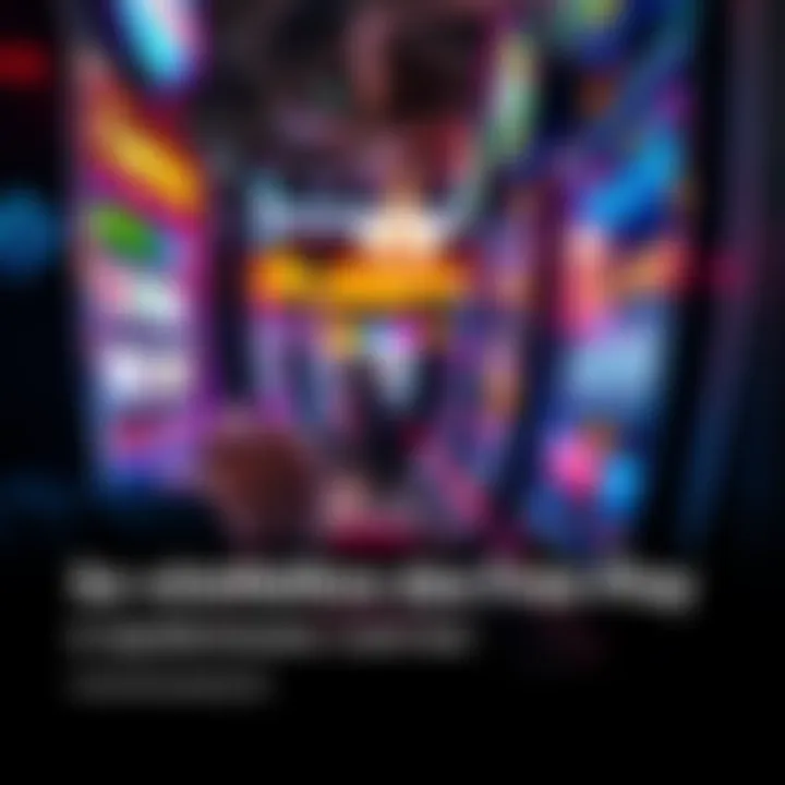 Person playing a slot machine A person pulls the lever on a slot machine while looking at the bright screen and coins