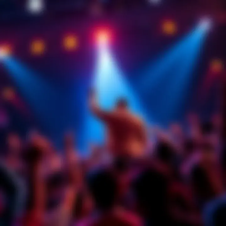 Smack Diddy performing on stage with a lively crowd enjoying the show
