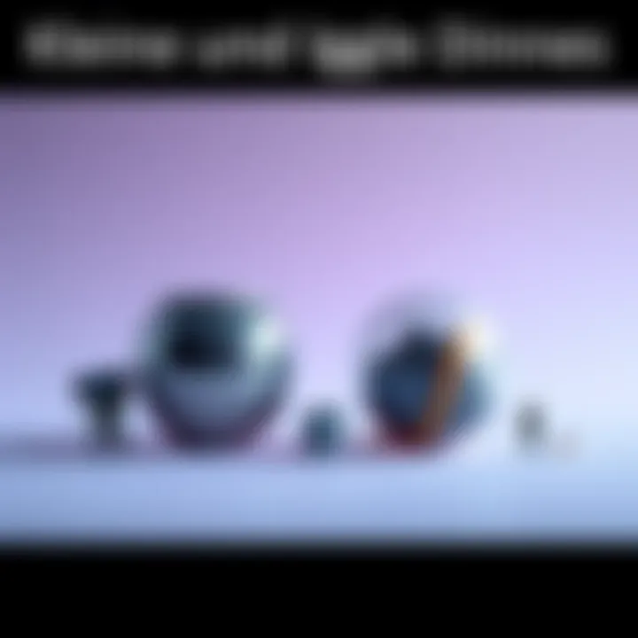 A visual comparison of small and large objects, highlighting their differences in size and significance, set against a neutral background.