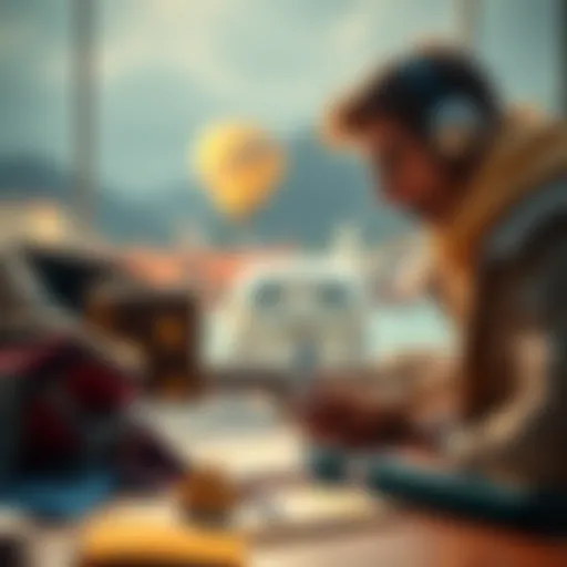 A person planning their trip with a budget, writing down expenses and ideas for spending compensation funds wisely.