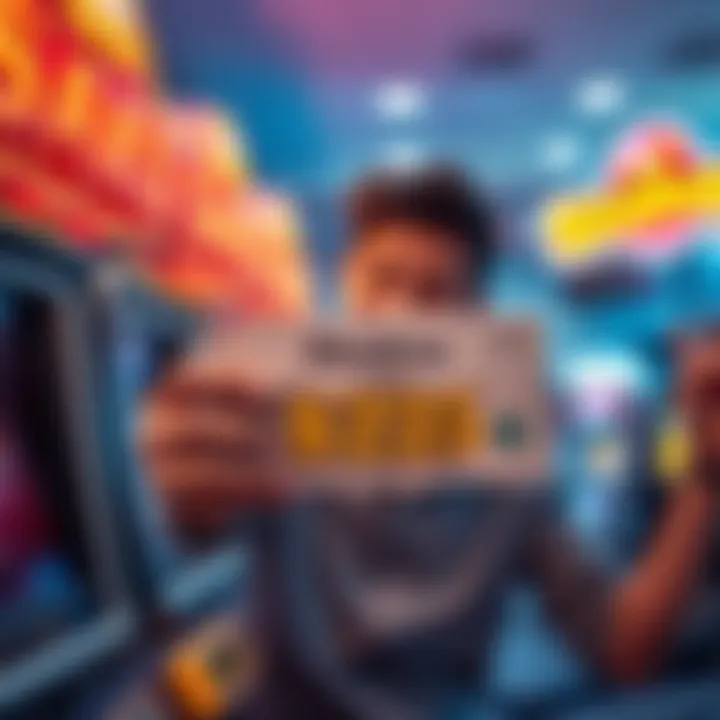 A person happily celebrating their win in the Snakes game, showing a cash prize of $225 with a big smile