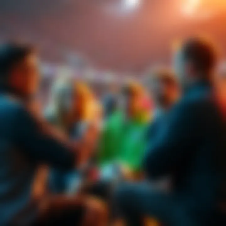 A group of soccer fans sharing tips and predictions for the World Cup on June 28, 2026