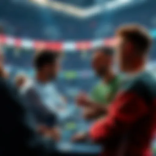 Fans discussing betting strategies for USA vs Belgium match