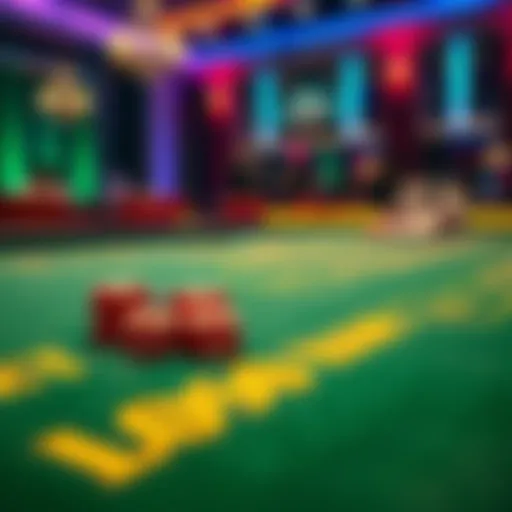 A close-up view of a casino table showing soft felt, ideal for players to make better decisions while gambling.