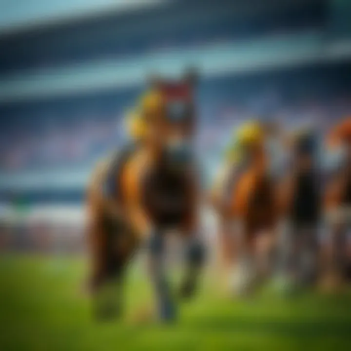Sovereignty, a horse, is lagging behind in a race while Magnitude leads ahead, showing frustration and uncertainty about its performance.