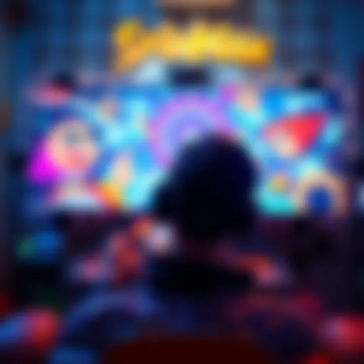 A player enjoying a vibrant fullscreen display of Spinman, highlighting the excitement of unlimited screen space in gaming.