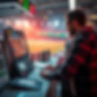 Sport Betting in Portugal 2025 A person placing a sports bet at a kiosk in Portugal, with odds displayed and a soccer game in the background.