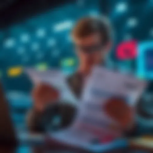 Sport betting and tax report A person looking at betting slips and tax documents, considering the risks of unreported winnings.