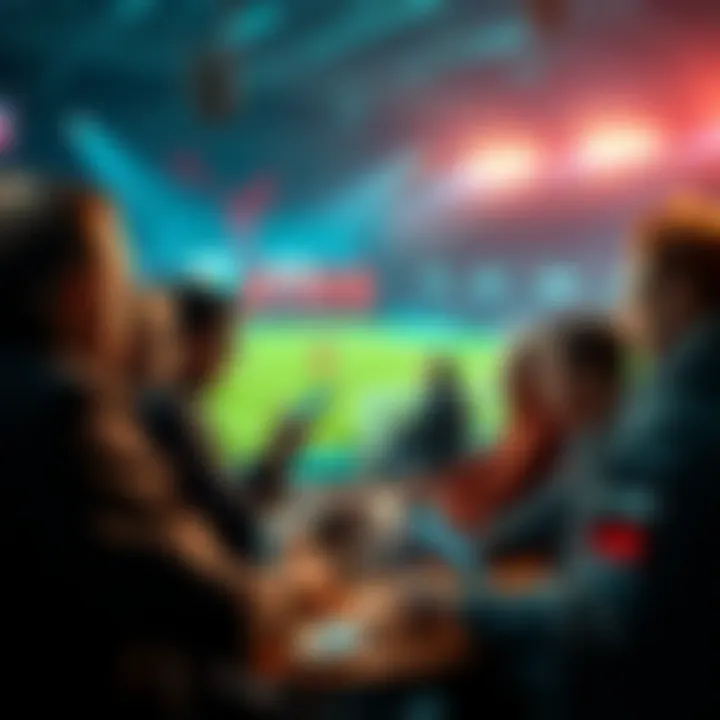 People discussing sports betting strategies and potential game outcomes.