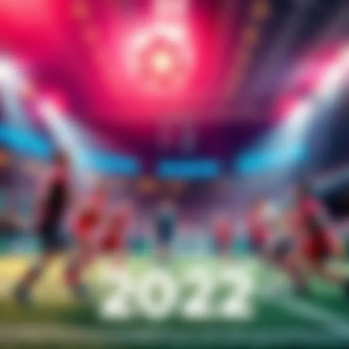 Sports Betting Engagement 2022 A graphic showing trends in sports betting user participation and financial plans for the MNT team in 2022.