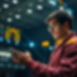 A person looking at sports betting odds on a mobile device, contemplating potential profits.