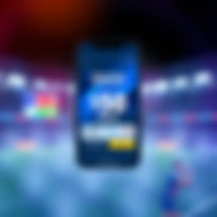 A smartphone displaying a sports betting app offering a $50 bonus for new users, with a user-friendly interface and quick payout options.