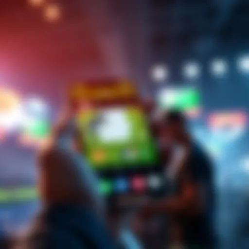 Graphic showing a smartphone with sports betting apps for NHL and MLB