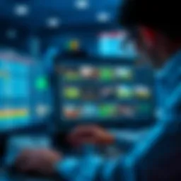 A person analyzing sports betting options on a computer, showing a variety of betting sites and strategies after new tax regulations.