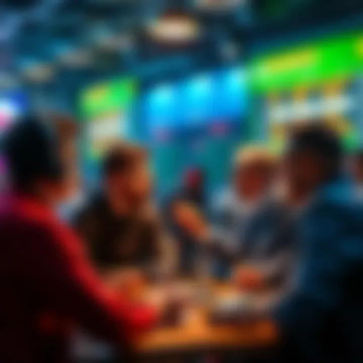 People discussing sports betting strategies and sharing tips