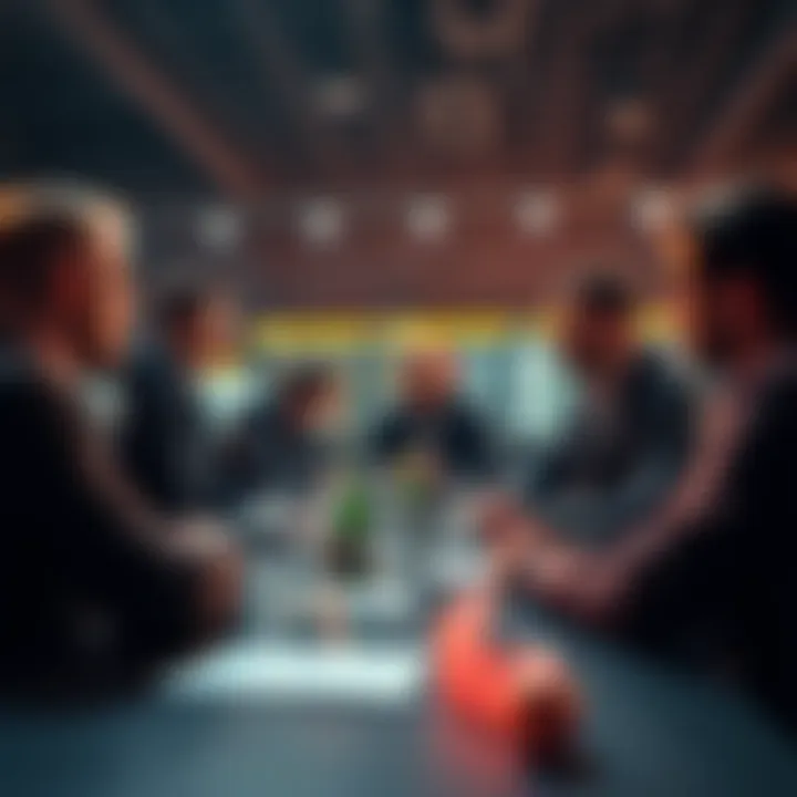People sharing sports betting tips and strategies in a lively chat forum