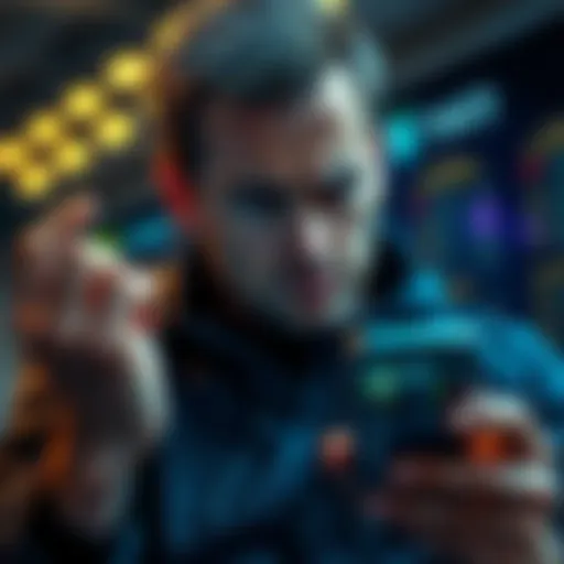 A person looking frustrated while checking a sports betting app on a smartphone, displaying a recent wager.