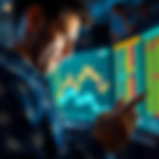 A person examines sports betting odds and statistics on a digital tablet, focusing on current issues in sports betting.