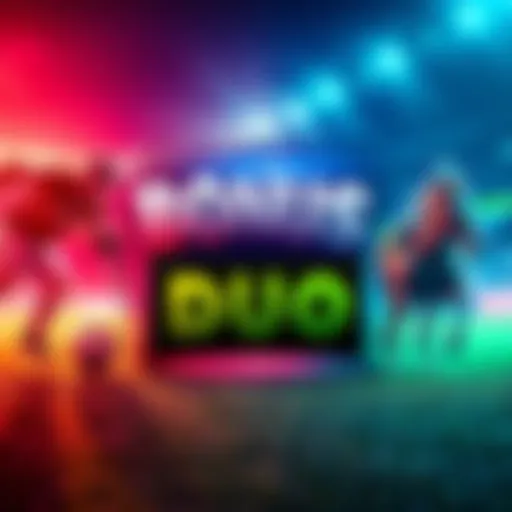 A graphic showing a sports betting graphic with symbols of hockey and horse racing, highlighting the Bonus Bet Duo offer.