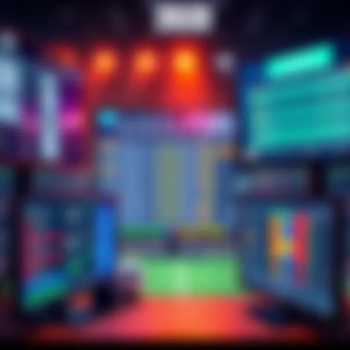 A visual representation of various sports betting platforms with different odds displayed on screens, depicting the advantages of using multiple providers.