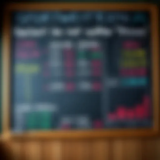 Sports betting prices on a chalkboard A chalkboard displaying various sports betting prices and odds, illustrating the concept that these prices are not predictions but based on different factors.