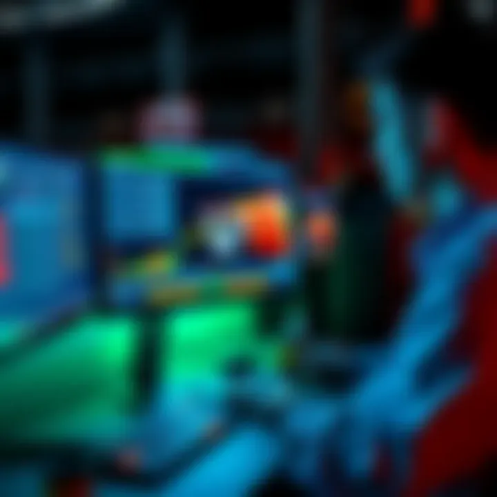 A person analyzing sports betting odds on a computer with basketball graphics on the screen.