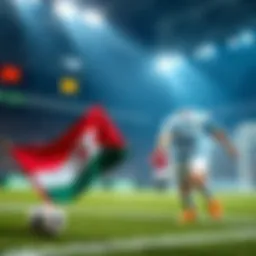 A graphic showing betting strategies with Jordan and Argentina football teams in the background.