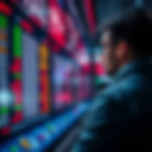 A person looking at a sports betting board, contemplating their next wager for the weekend.