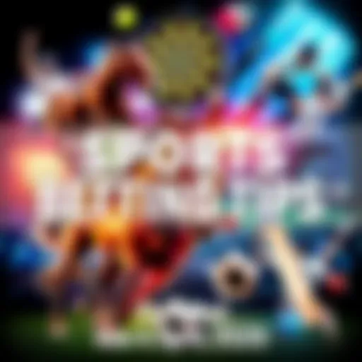 A collage of various sports related to betting including horses, darts, and cricket.