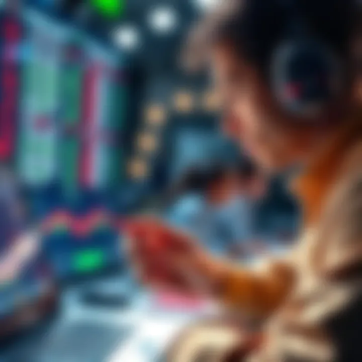 Sports Betting Tips A person analyzing sports statistics and making betting decisions.