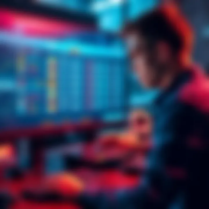 A person analyzing sports betting odds and strategies on a computer screen
