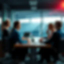 A group of athletes and sports officials discussing recent changes in sports policy at a meeting