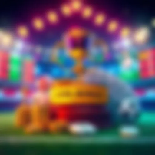 A visual representation of a sportsbook bonus announcement, featuring a trophy, betting slips, and cash rewards.