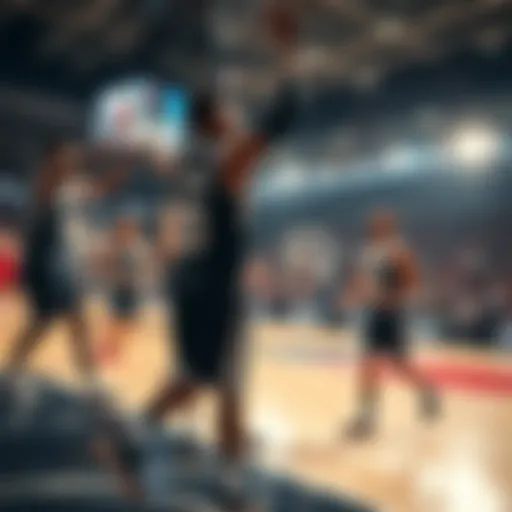 Spurs players celebrating on the court after a victory during the 2026 season