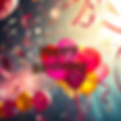 A lively birthday celebration scene, featuring balloons and confetti, symbolizing a special bonus offer from Stake on August 1st.